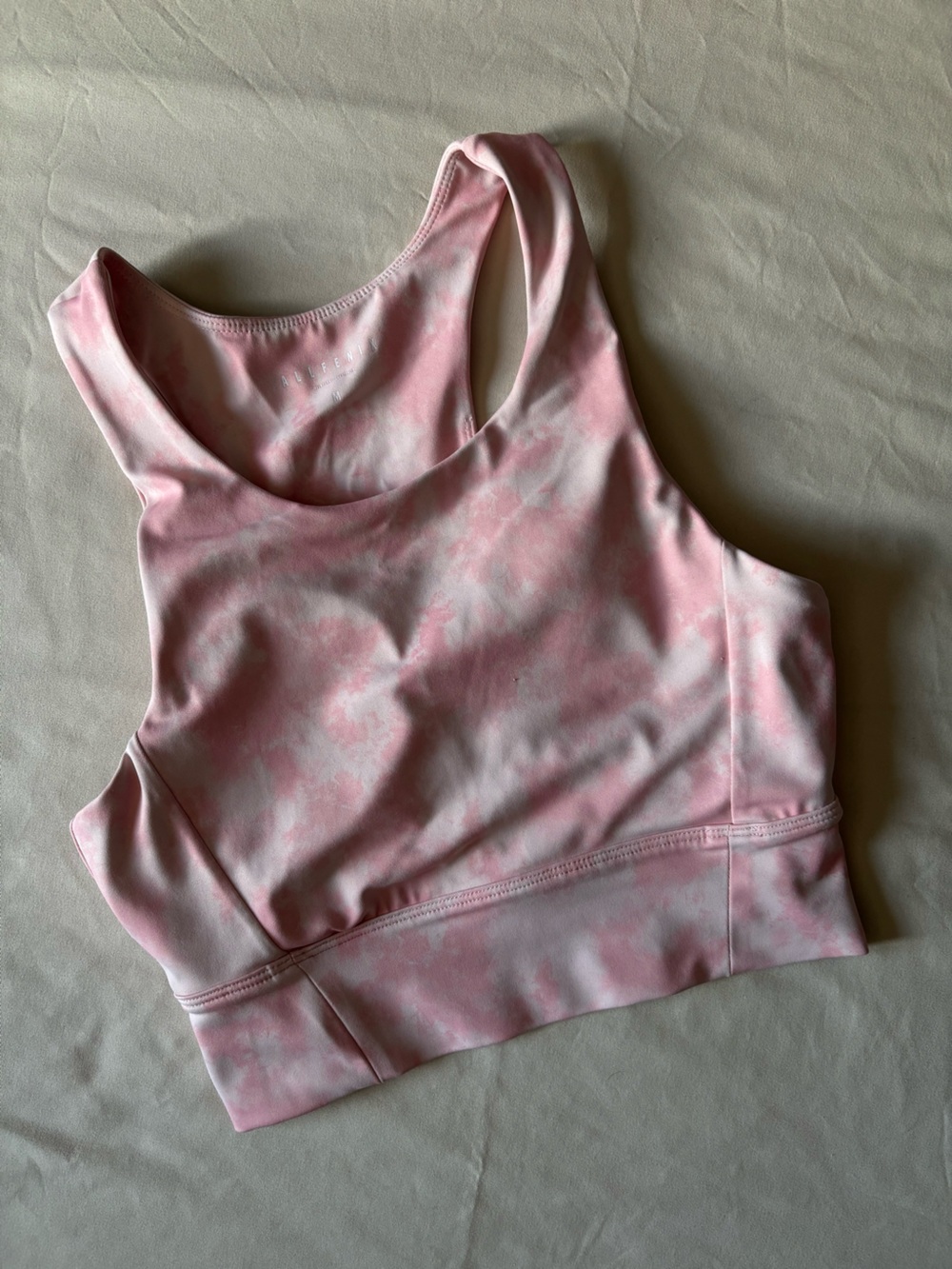 Women’s Pink Tie-Dye Sports Bra - Comfortable Support
